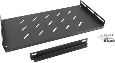 Raft metalik Lanberg AK-1014-B, 1U, 19 inç, 27cm, 120kg, i zi Raft metalik Lanberg AK-1014-B, 1U, 19 inç, 27cm, 120kg, i zi