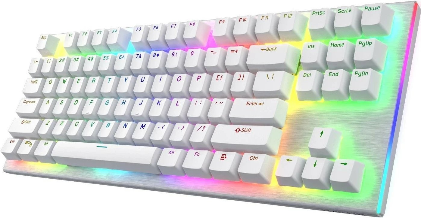 Tastierë mekanike Hator Gravity X TKL, RGB, HATOR Aurum Orange Linear, anglisht, e bardhë