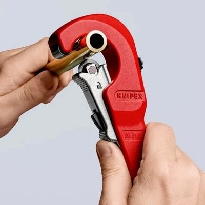 Prerës tubash Knipex TubiX, 3.5 cm, i kuq