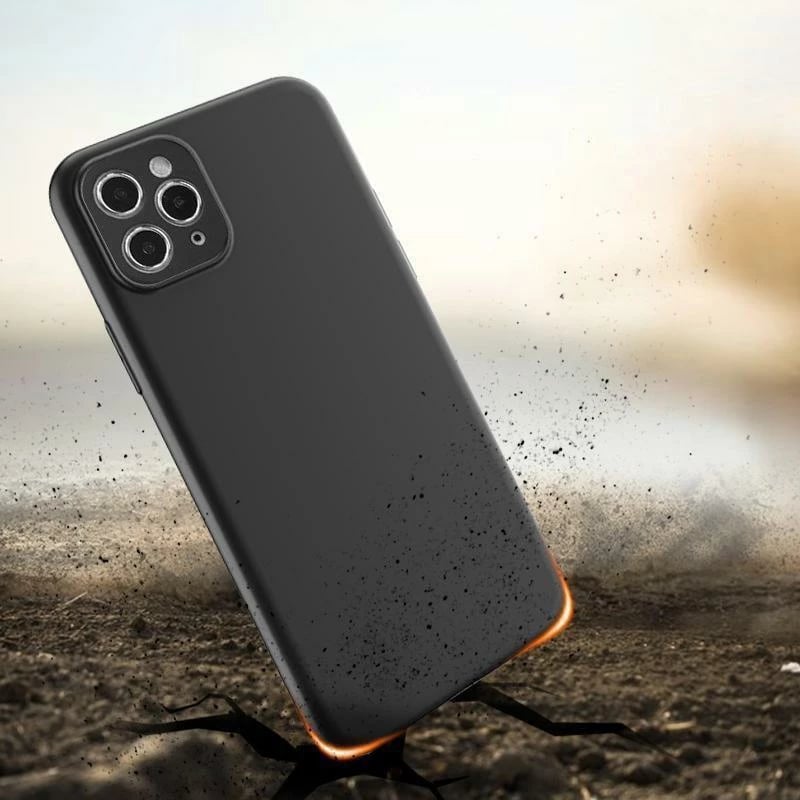 Mbështjellës Hurtel Soft Case për Oppo A78 5G, silikon i hollë, i zi