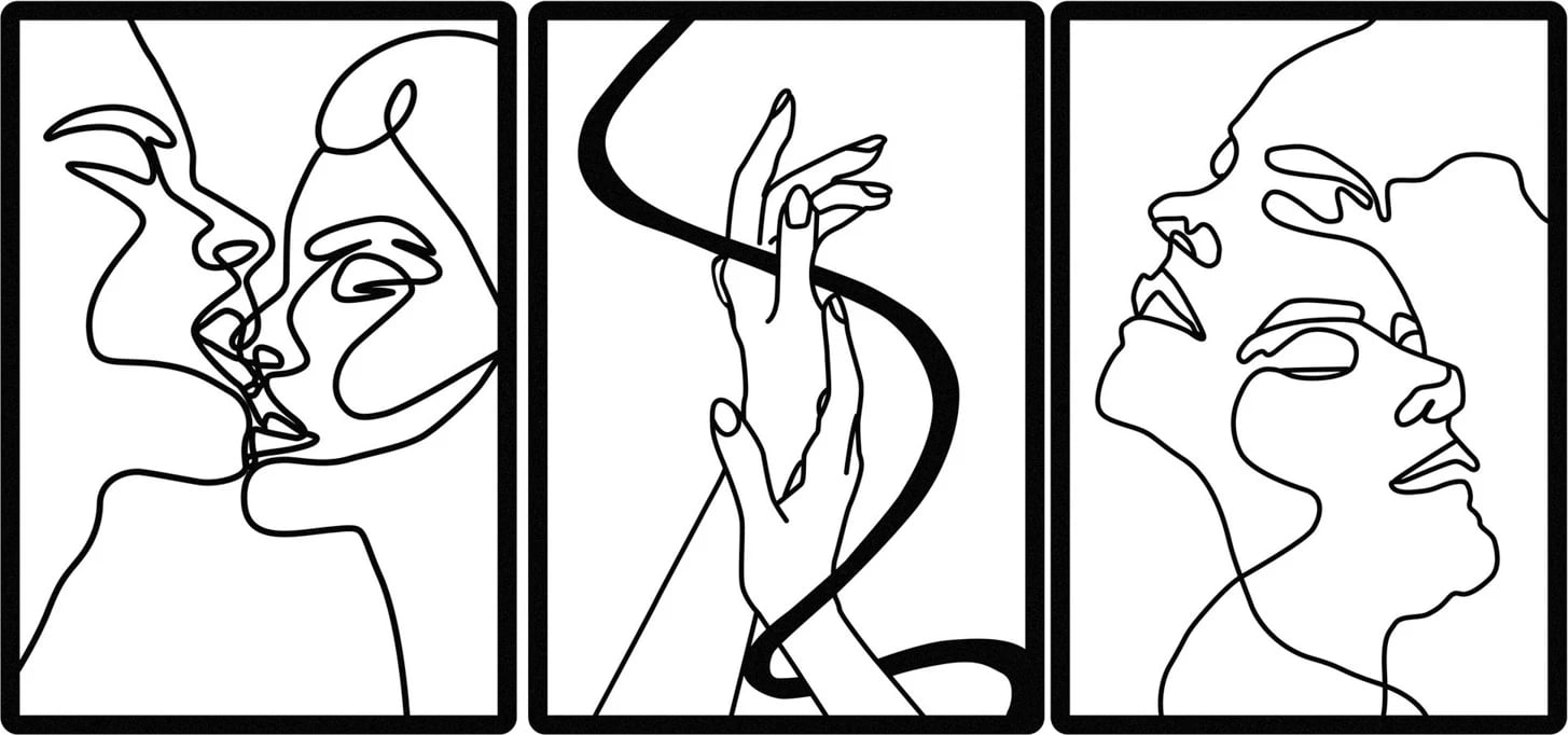 Aksesor dekorativ metalik për mur, Wallity, Bashkimi i Dashnisë