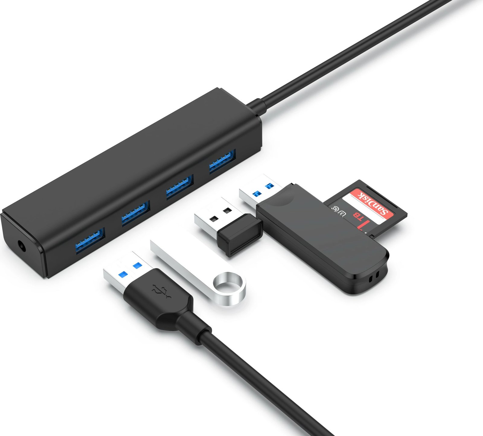 USB hub Conceptronic 4 porta USB 3.0, USB-C, i zi