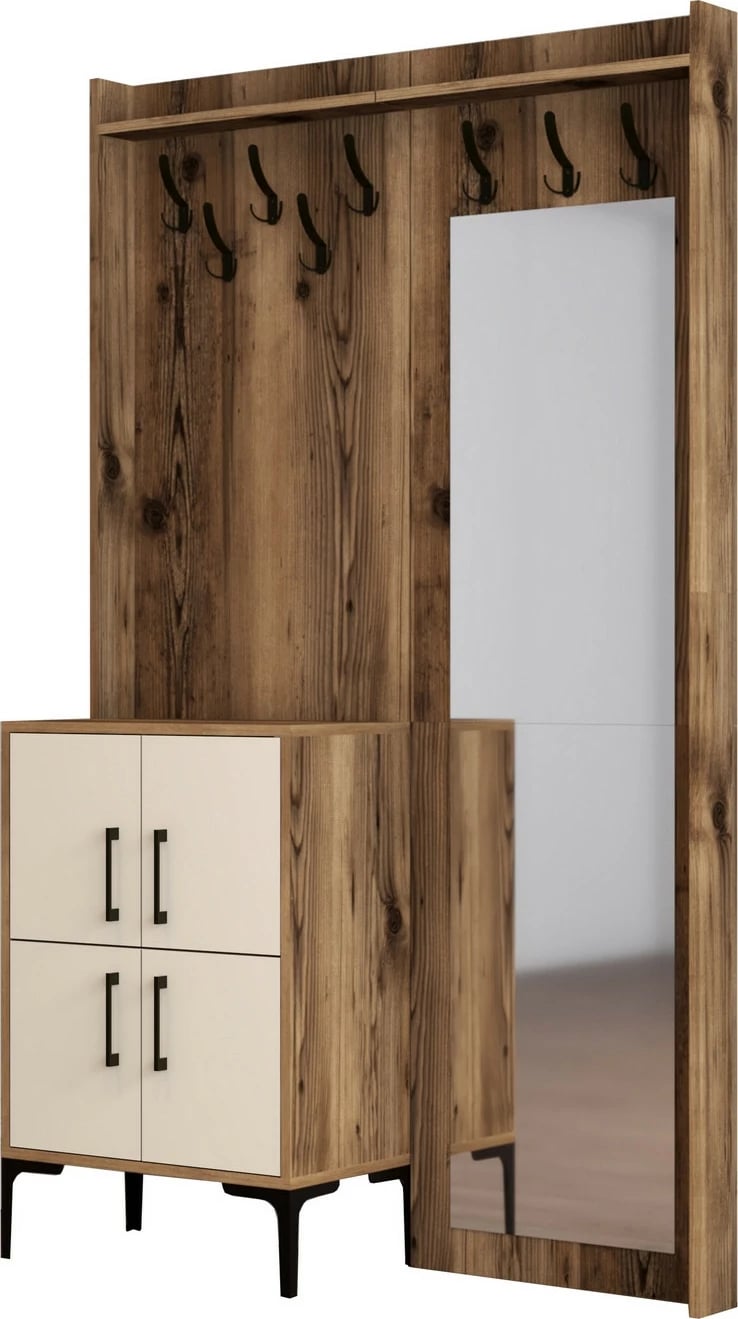 Stendë hyrëse Berlin BC, ngjyrë arre dhe krem