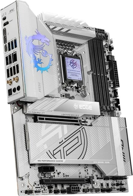 Pllakë amë MSI MPG Z890 Edge TI WIFI, Intel, DDR5, e bardhë