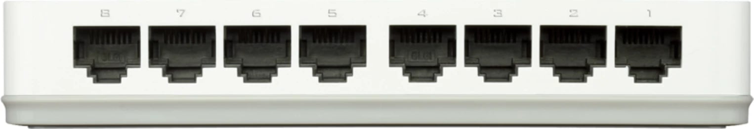 Switch D-Link, GO‑SW-8E, e bardhë