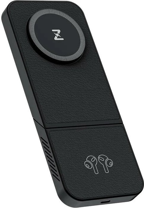 Karikues wireless INVZI MGF7B 3-në-1, 15W, i zi