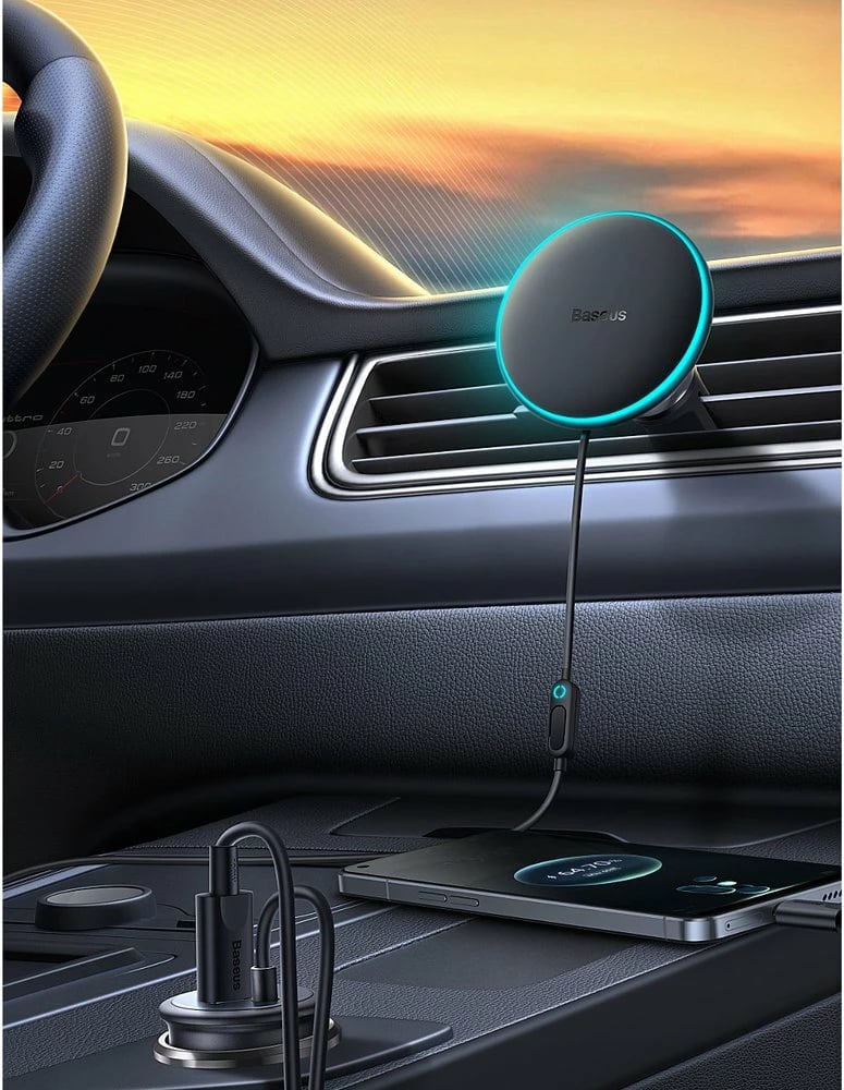 Karikues veture Baseus CW01 MagSafe, 15W USB, 25W, i zi