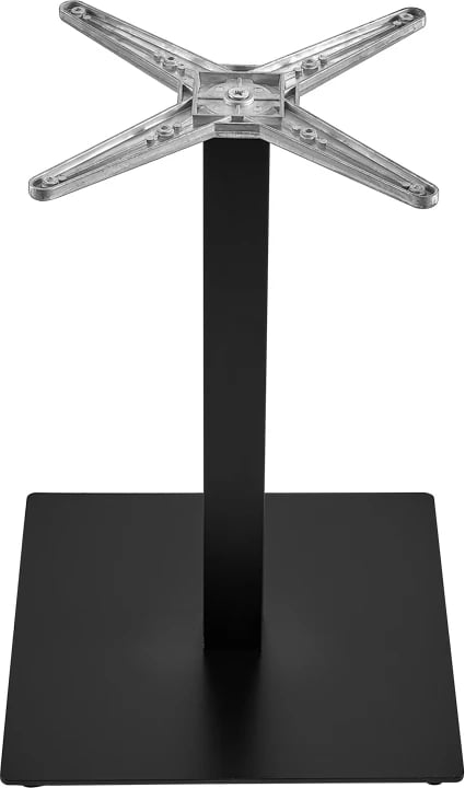 Bazë tavoline Thonor, metalike, ngjyrë e zezë, 48x48x73cm