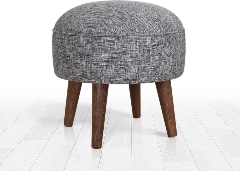 Puf Atelier del Sofa, Deff, kadife, ngjyrë gri