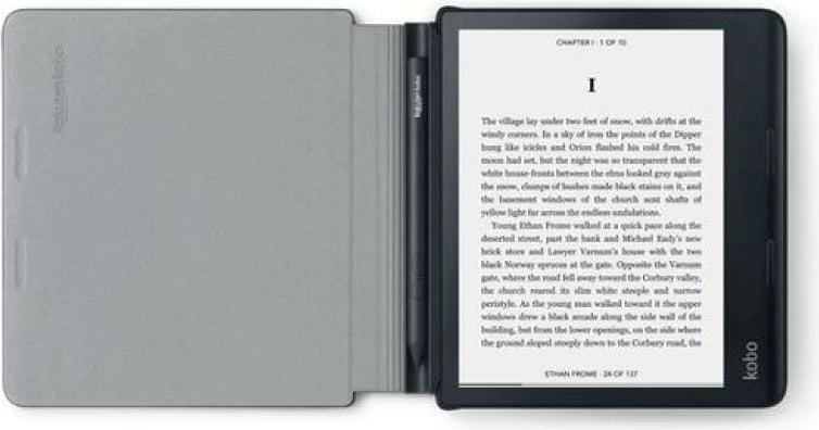 Mbështjellës me bateri Kobo PowerCover Sage N779-AC-BK-E-PU (N779ACBKEPU), për Kobo Sage, 205x210x25 mm, e zezë