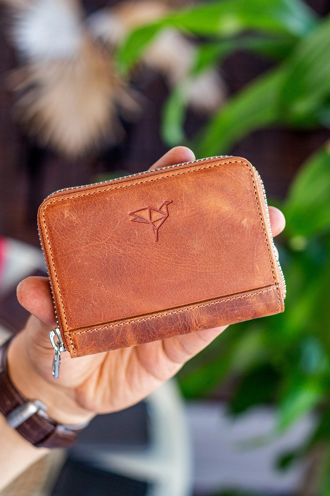 Portofol unisex Zoozie Bags, Sydney, ngjyrë kafe e hapur