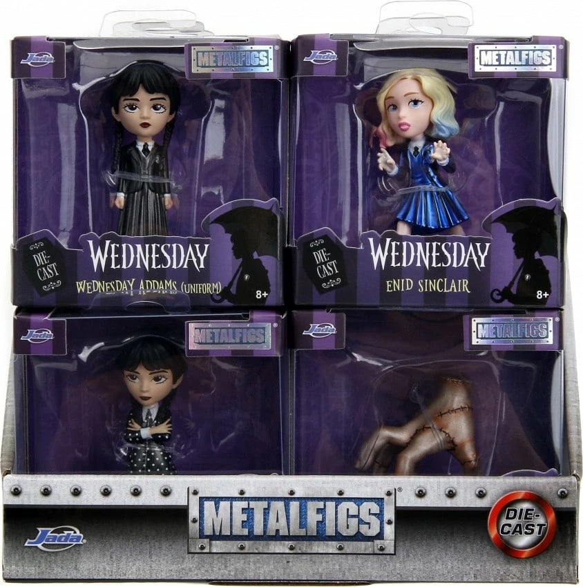 Figurë metalike JADA TOYS Wednesday, 6.5 cm, 4 lloje të ndryshme Figurë metalike JADA TOYS Wednesday, 6.5 cm, 4 lloje të ndryshme