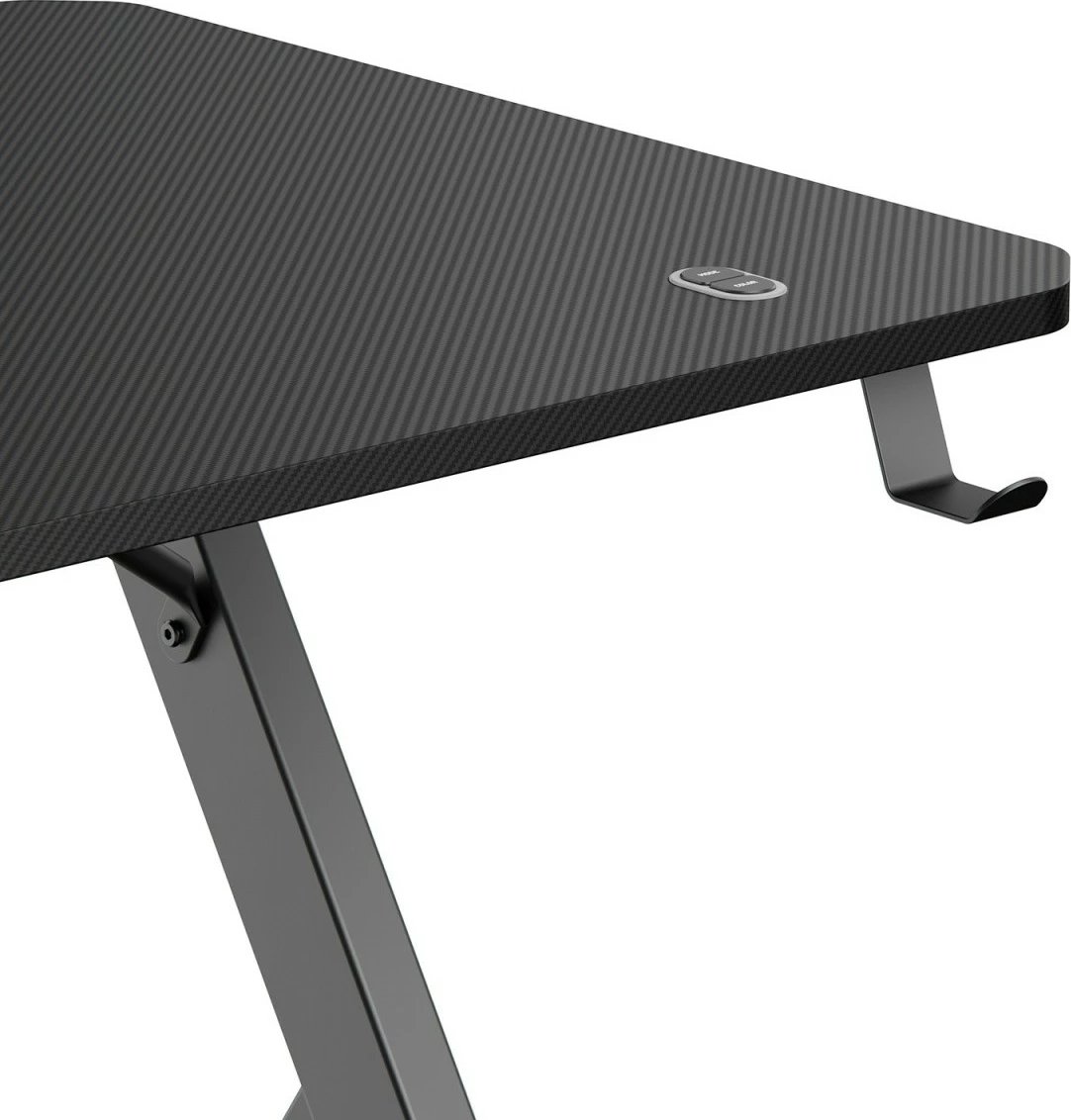 Tavolinë gaming, Maclean NanoRS RS102, 120x60 cm, LED RGB, e zezë