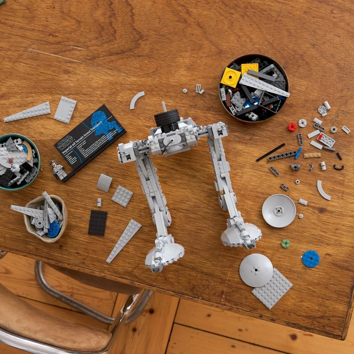 Set LEGO Star Wars AT-ST Walker 75417, Ultimate Collector Series, 1513 pjesë, Gri