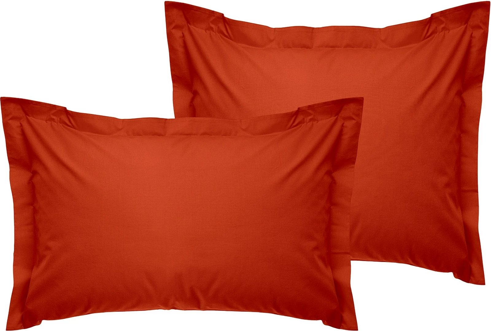 Set jastëkësh Oxford (2 copë), ngjyrë e kuqe tjegulle, L'essentiel