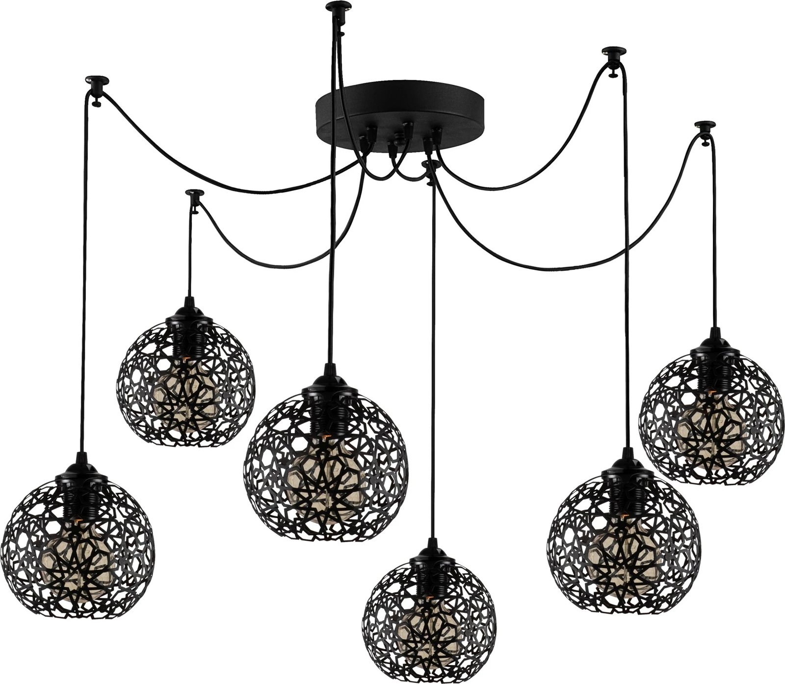 Llambë tavani Opviq Fellini MR-899, ngjyrë e zezë