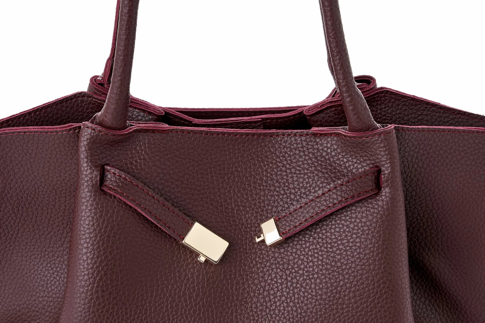 Çantë tote Vince Camuto, Prato, ngjyrë burgundy