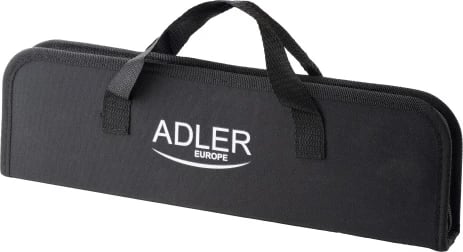 Set veglash grilli, Adler AD 6727, inox 420 1.5mm, 3 copë me etui, e zezë
