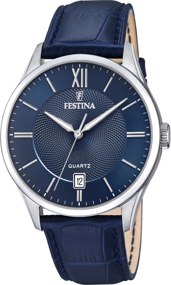 Orë dore FESTINA F20426/2 për meshkuj, e kaltër