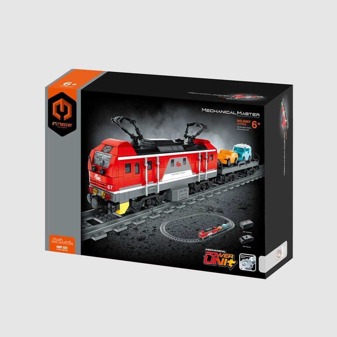 Set blloqe ndërtimi tren mallrash RC IM MASTER 8067, 617 pjesë, shumëngjyrësh