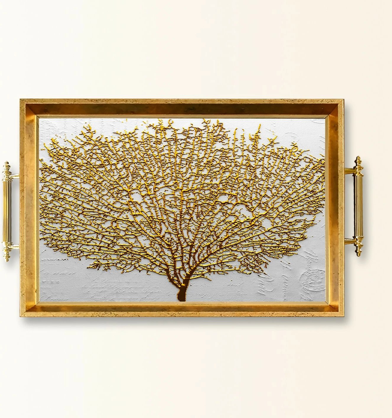 Tabaka dekorative prej qelqi, shumëngjyrëshe, Aberto Design, TPEA9943, 50x29x3.5 cm Tabaka dekorative prej qelqi, shumëngjyrëshe, Aberto Design, TPEA9943, 50x29x3.5 cm