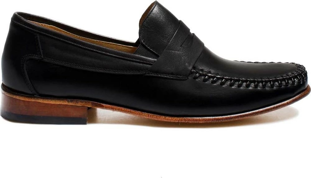 Këpucë klasike për meshkuj Fast Step, në ngjyrë të zezë dhe taba