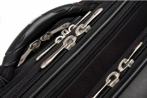 Set biznesi 2 pjesësh Wenger Patriot, trolley 17 inç me çantë notebook 15.4 inç, e zezë