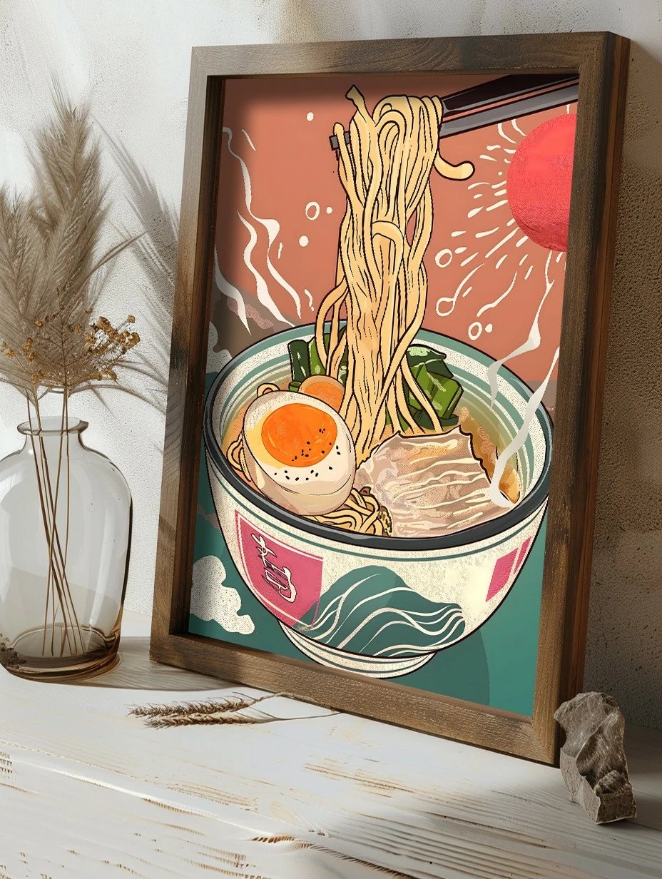 Pikturë dekorative me kornizë MDF, shumëngjyrëshe, GE207-L