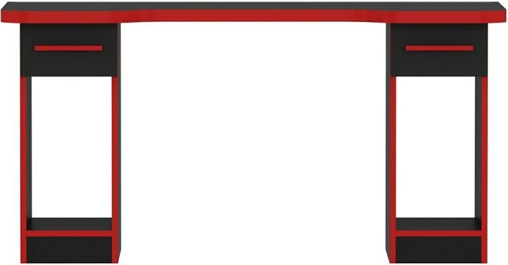 Tavolinë gaming Skye Decor, Phoenix 2, e zezë-kuqe