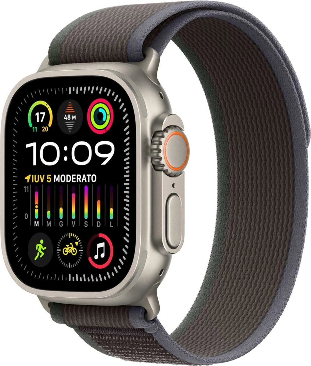 Smartwatch Apple Watch Ultra2 49mm Titanium Trail Loop Blue/Black