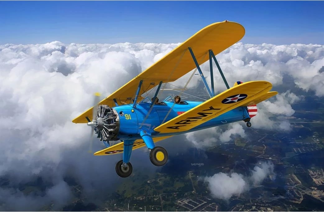 Model plastik Revell Stearman PT-17 Kaydet 1:32, 102 pjesë