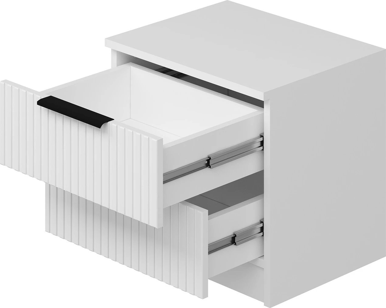 Komodinë nate Hanah Home, Kale Plus - 7910, e bardhë