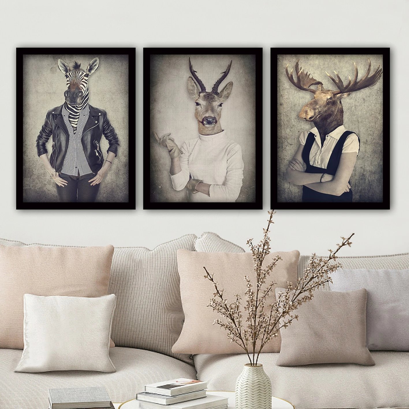 Pikturë dekorative me kornizë (3 copë), Wallity, 3SC196