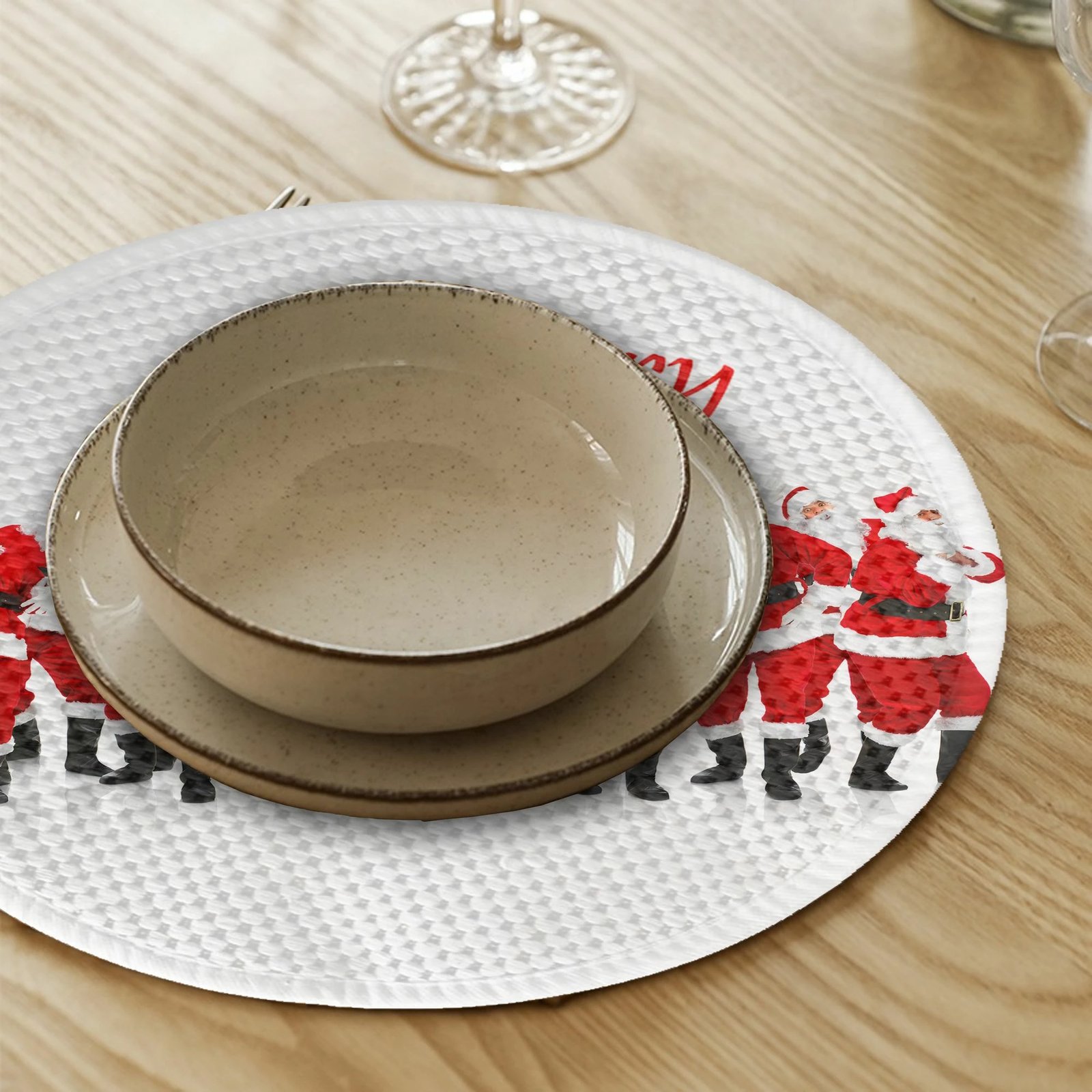 Nënshtrues tavoline, shumëngjyrësh, Hermia Concept, 37cm (4 copë)