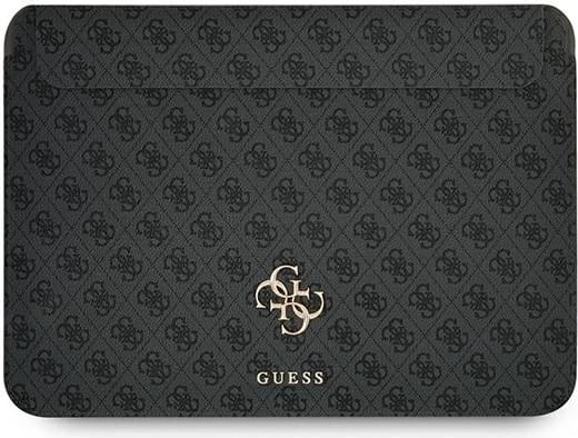 Mbështjellës laptopi Guess 4G Big Logo, 13", lëkurë sintetike, Gri