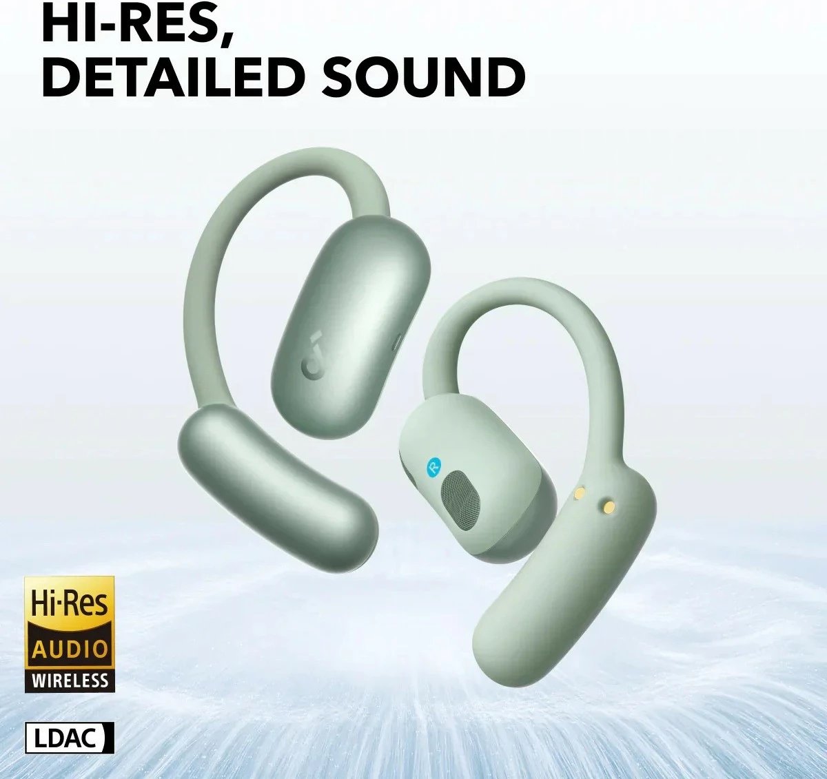 Kufje wireless Anker Soundcore Aero Fit 2, Bluetooth, Gjelbër