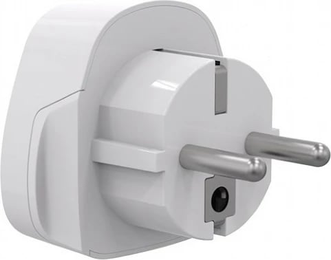 Adapter rryme udhëtimi, Gembird, A-AC-EUMINTF, 15A, prizë BE Schuko, i bardhë