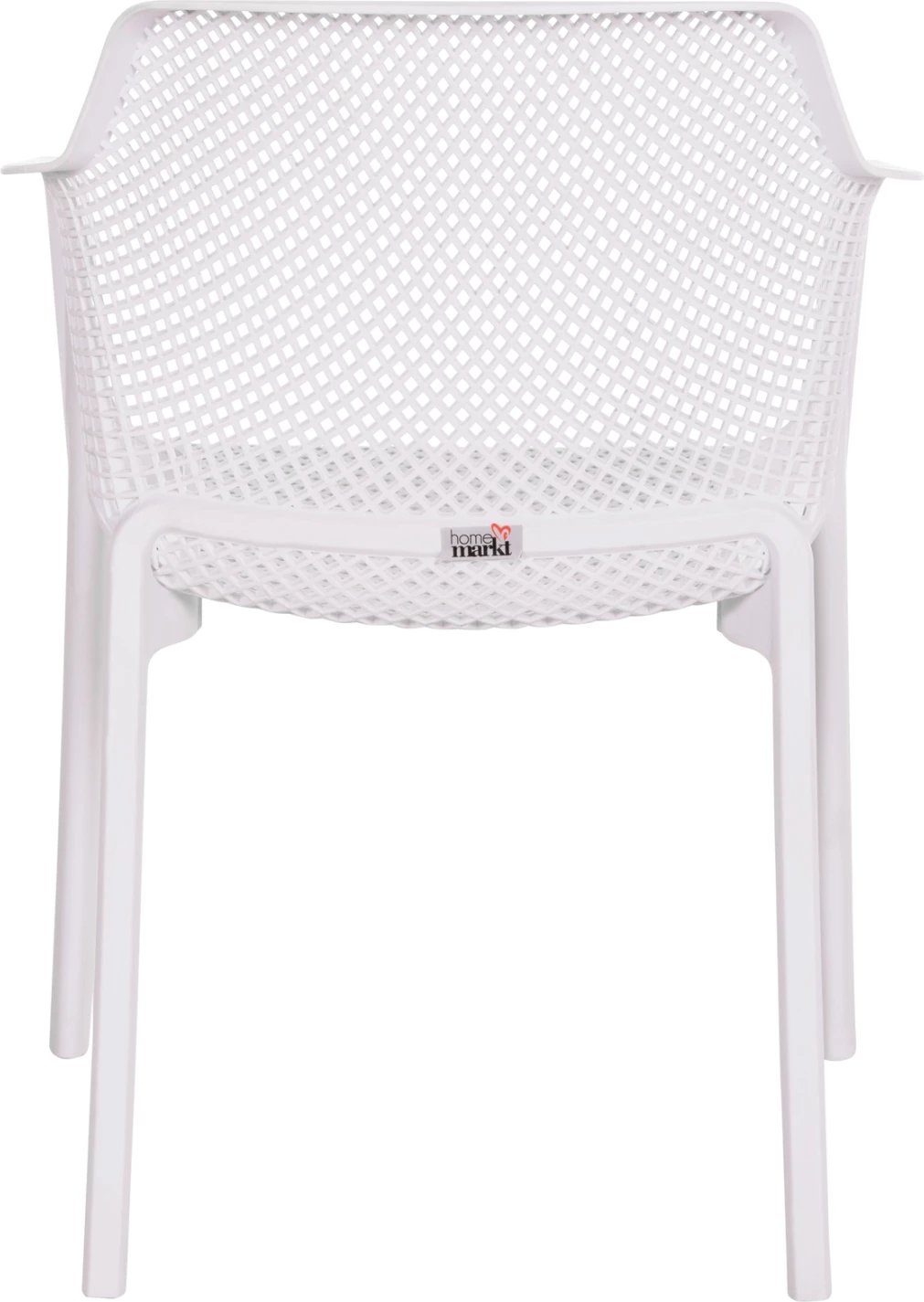 Karrige me krahë polipropileni, e bardhë, JOHN FH6103.01, 59x58x79.5cm