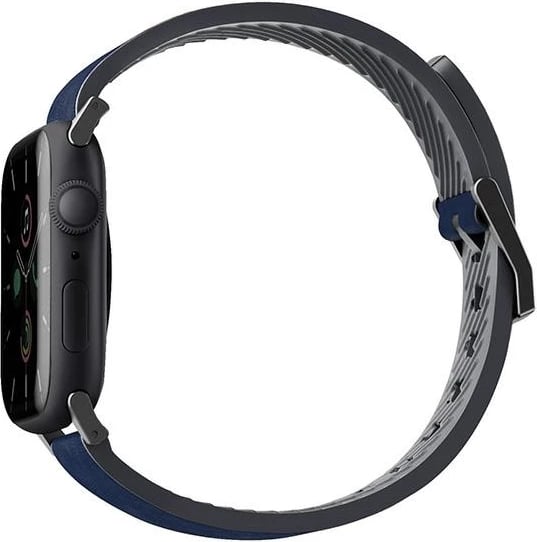 Rrip për Apple Watch UNIQ Straden, lëkurë/silikon, 42/44/45/49mm, Blu