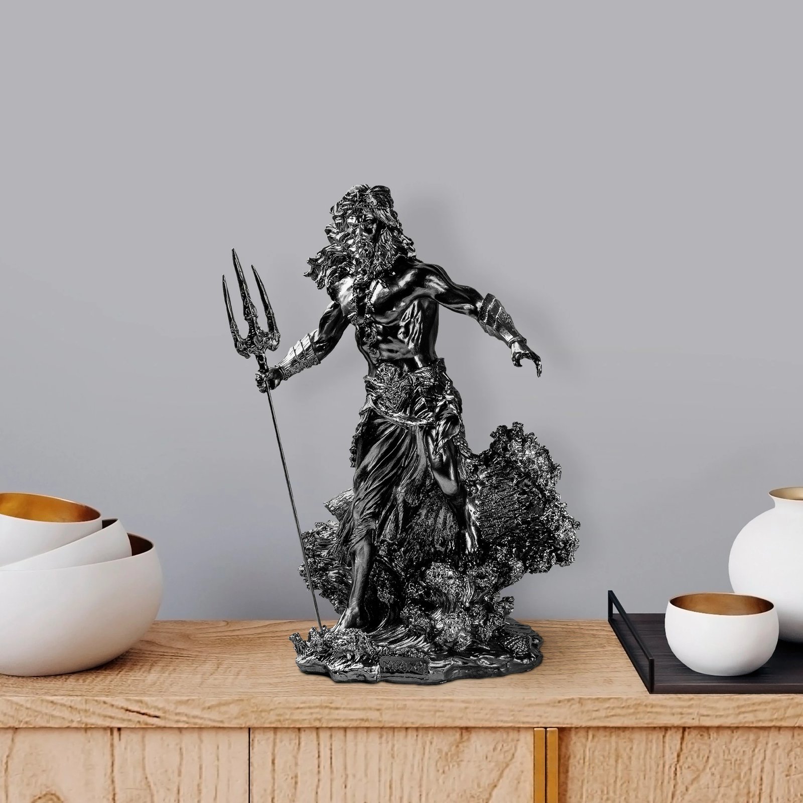 Objekt dekorativ Evila Originals, Yak-035-C, ngjyrë e zezë