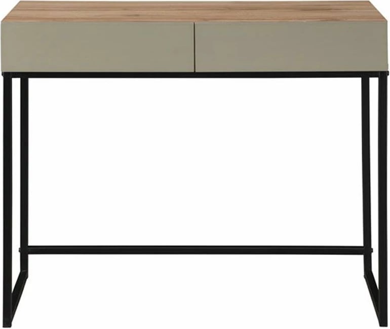 Konsolë Verde me 2 sirtarë, natyrale, mente, 90x42x75