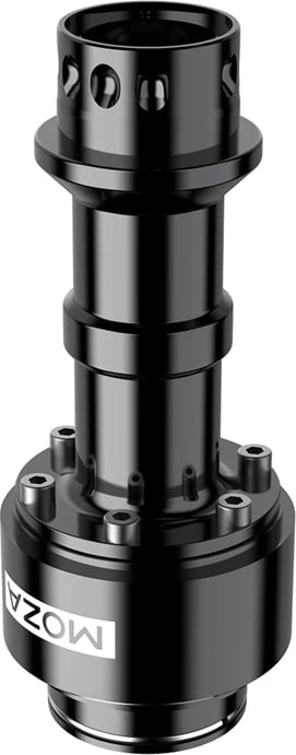 Zgjatues kolonë timoni Moza Racing RS061 për sim racing, i zi