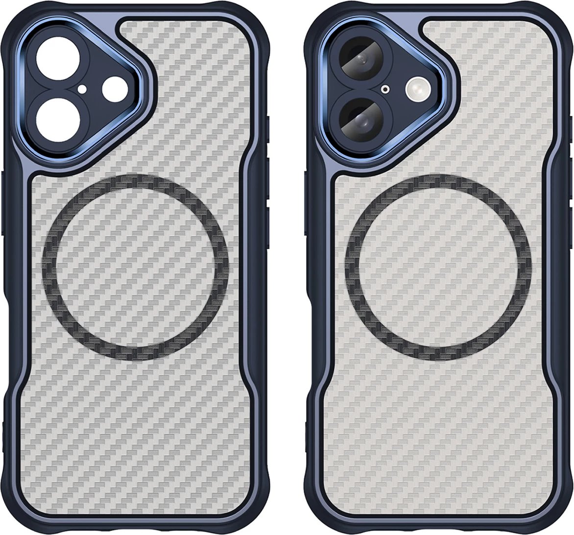 Mbështjellës silikoni Hurtel Leading Series MagSafe për iPhone 16, Kaltër