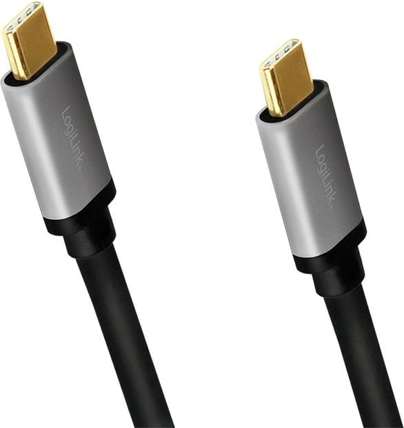 Kabllo USB-C LogiLink CUA0106, 1.5m, e zezë, alumini Kabllo USB-C LogiLink CUA0106, 1.5m, e zezë, alumini