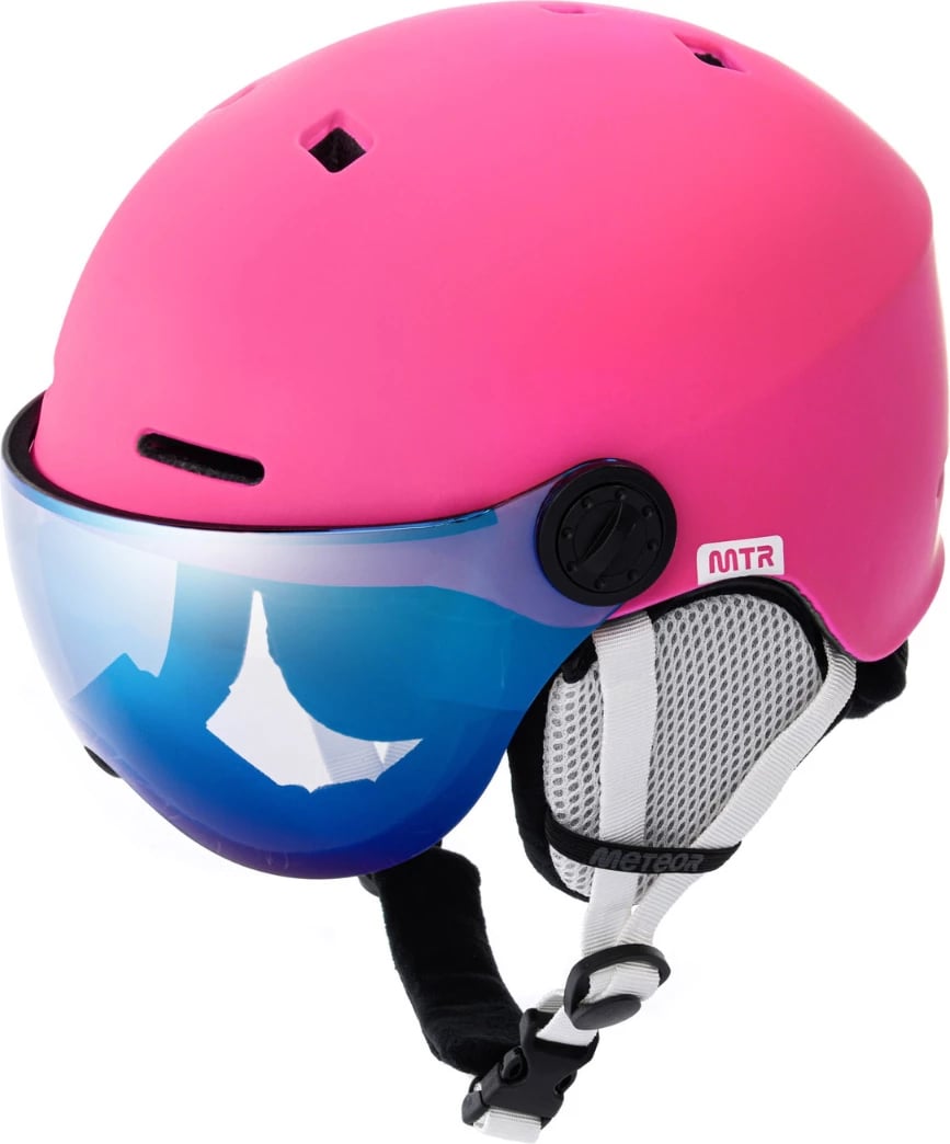 Helmetë skijimi Meteor unisex, rozë
