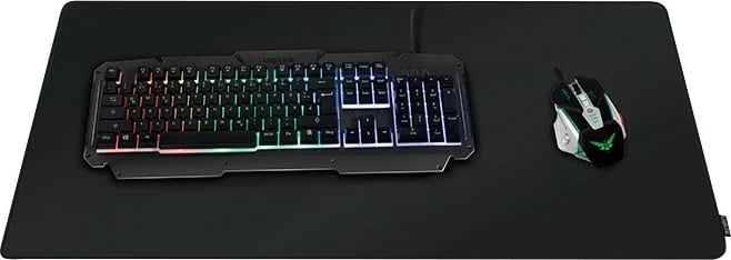 Mauspad gaming LogiLink ID0198 XXL 88x44 cm, e zezë