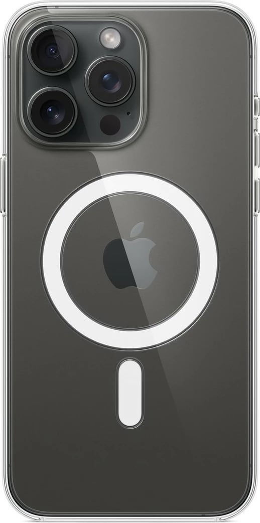 Mbështjellës Apple MagSafe për iPhone 15 Pro Max, Transparent