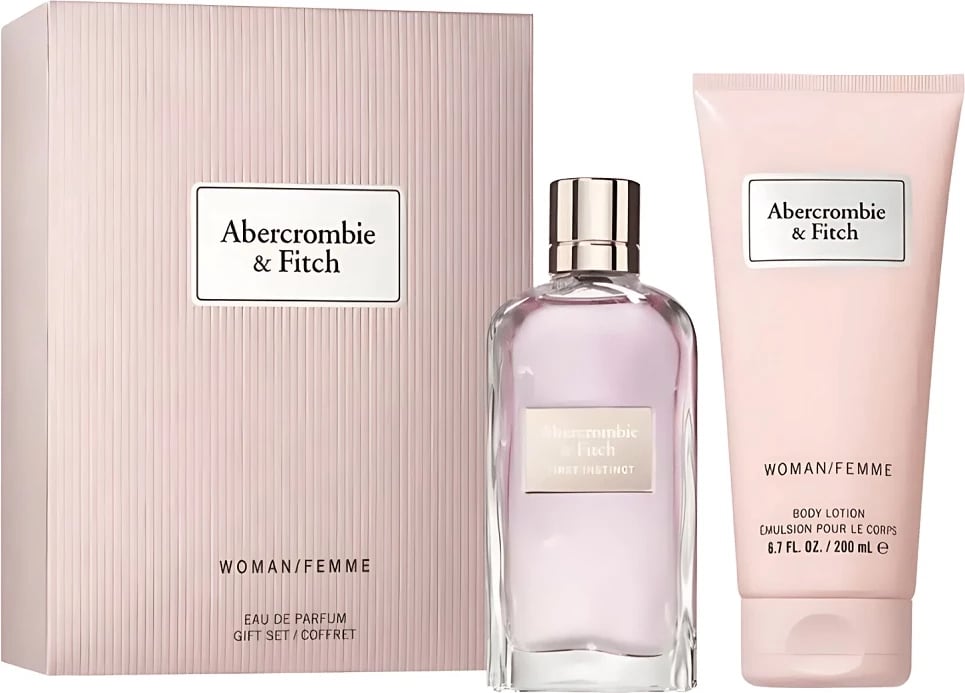 Set Eau de Parfum për femra Abercrombie & Fitch First Instinct, 100ml + balsam trupi 200ml