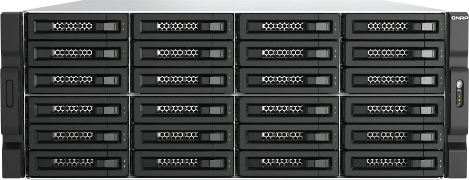 Kasë zgjeruese QNAP TL-R2400PES-RP, 24 vende, 4U, PCIe, SATA, e zezë