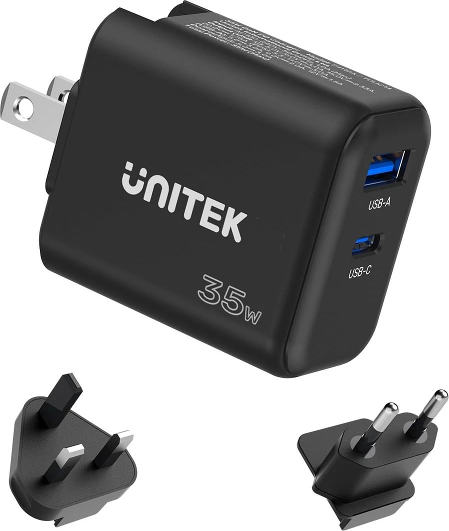 Karikues Unitek GaN PD 35W USB-C + USB-A, i zi Karikues Unitek GaN PD 35W USB-C + USB-A, i zi